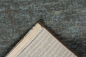 Tapison Home Torino vloerkleed eendenblauw bruin