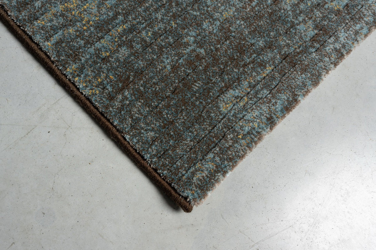 Tapison Home Torino vloerkleed eendenblauw bruin