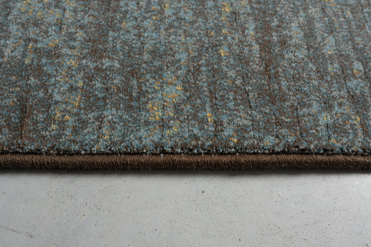 Tapison Home Torino vloerkleed eendenblauw bruin