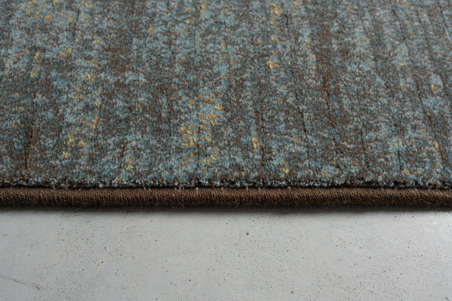 Tapison Home Torino vloerkleed eendenblauw bruin