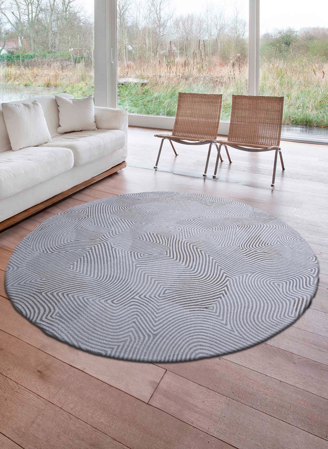 Louis de Poortere Meditation Coral Round Oyster White 9228