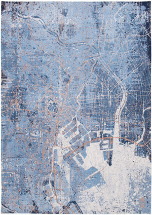 Louis de Poortere | Cities Tokyo Conductive Blue 9314 | Carpet | Online Tapijten