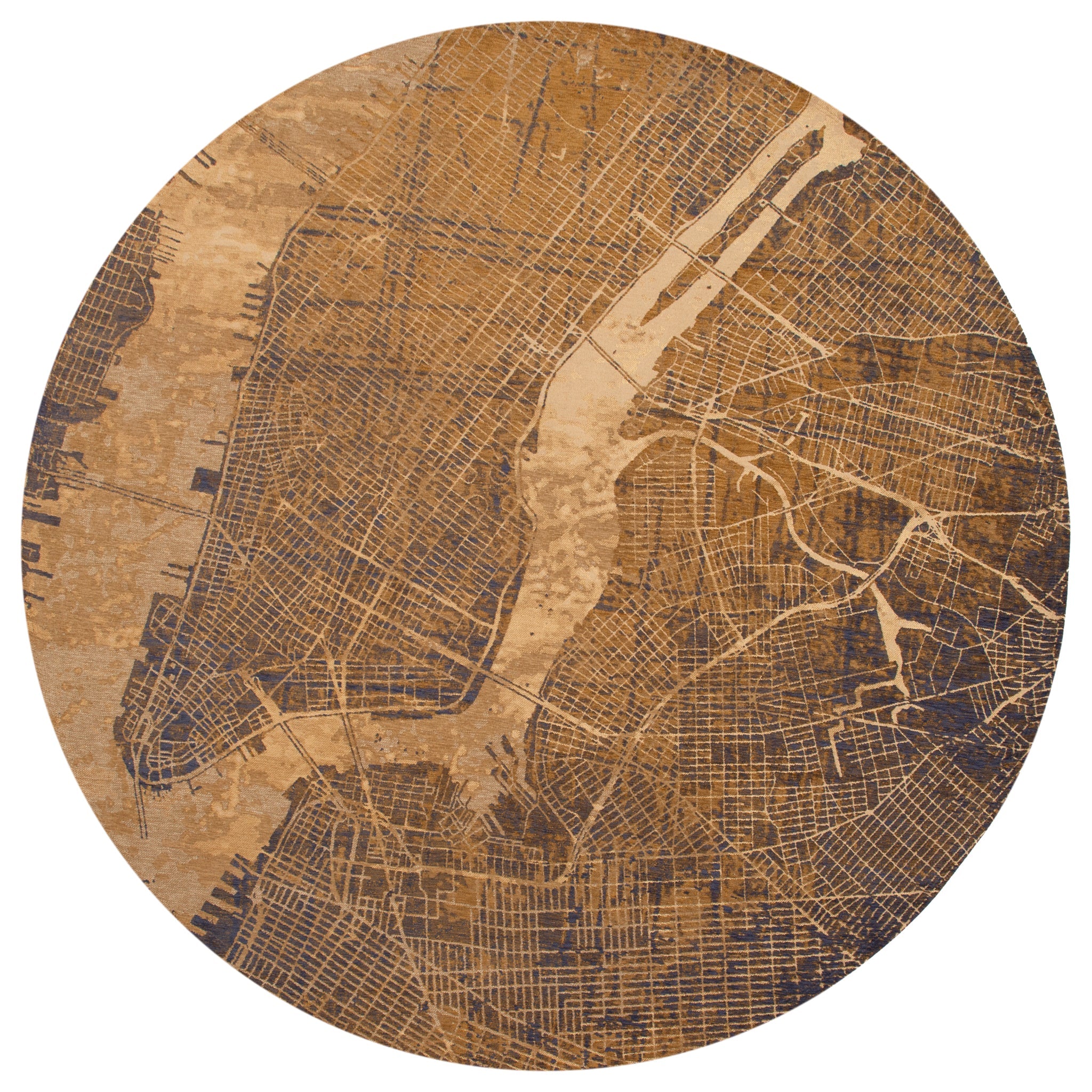 Louis de Poortere Cities Round New York Gatsby Gold 9315