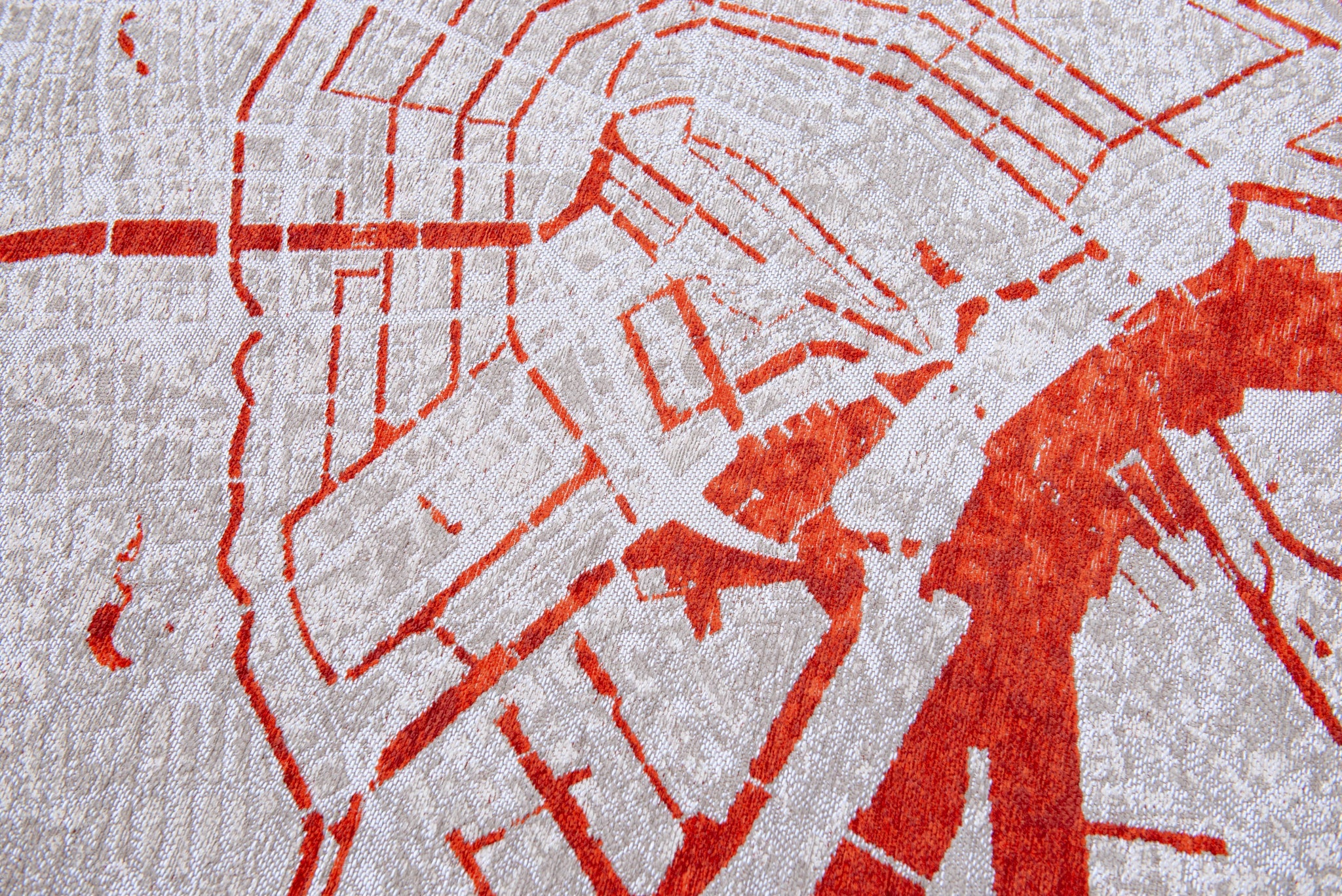 Louis de Poortere Cities Round Amsterdam Orange Cut 9323