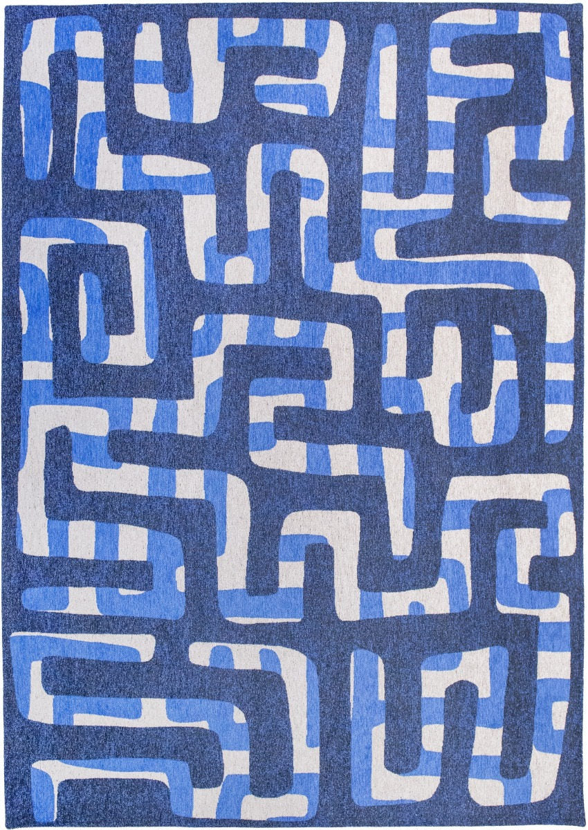 Louis de Poortere | Craft Kuba Ultramarine 9336 | Carpet | Online Tapijten