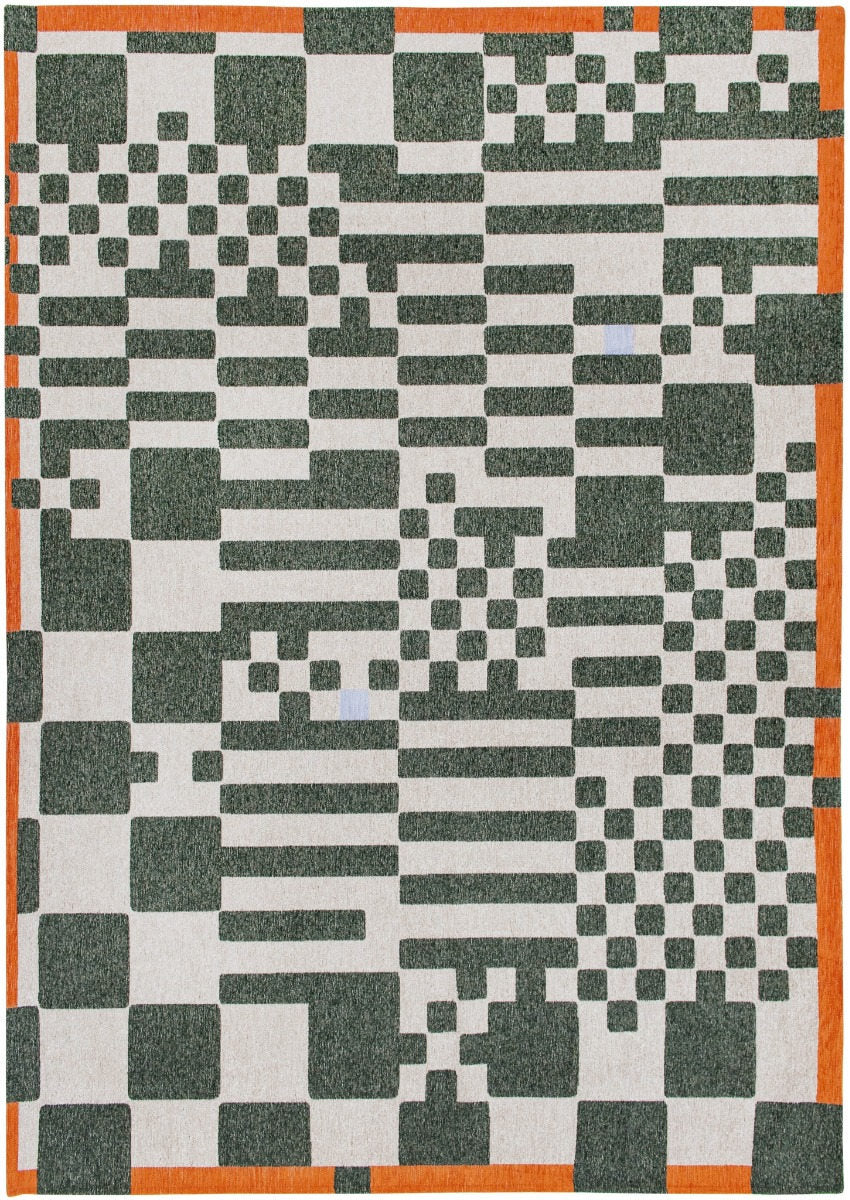 Louis de Poortere | Craft Chess Deep Green 9339 | Carpet | Online Tapijten