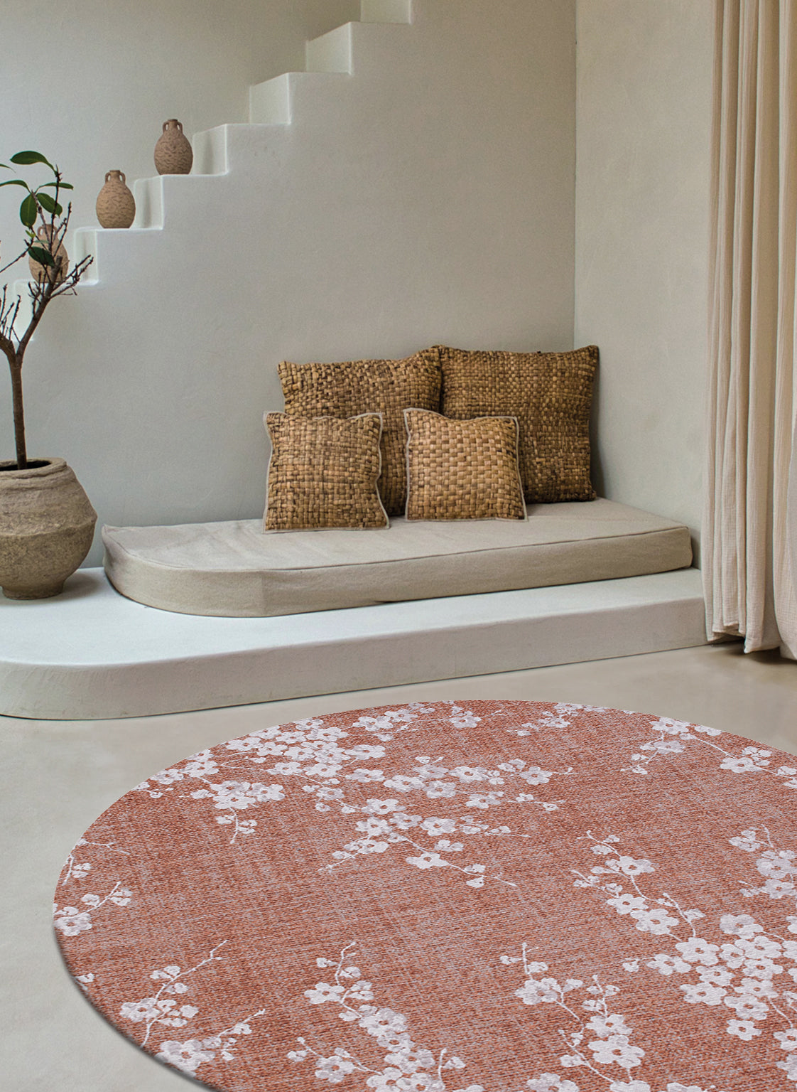 Louis de Poortere Sakura Round Copper Pink 9371