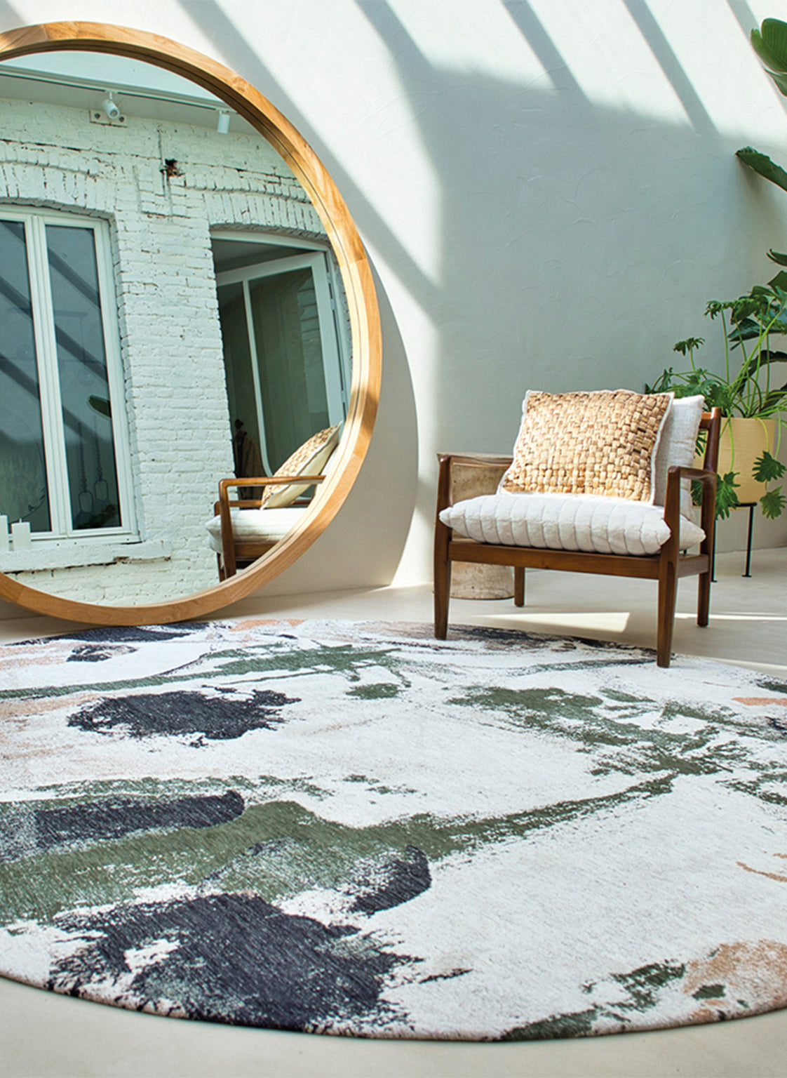 Louis de Poortere Gallery Fresque Round Indian Rice 9393