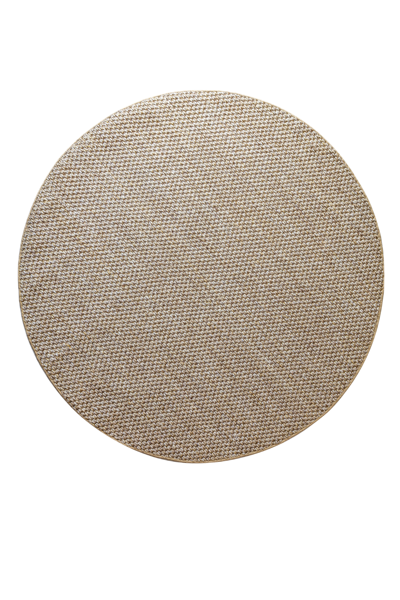 Massimo Belize Natural sisal vloerkleed, ronde uitvoering, bovenaanzicht