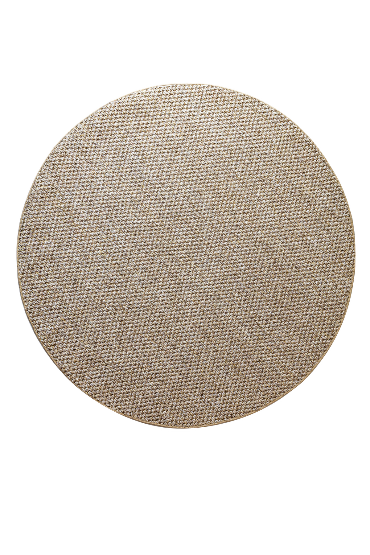Massimo Belize Natural sisal vloerkleed, ronde uitvoering, bovenaanzicht