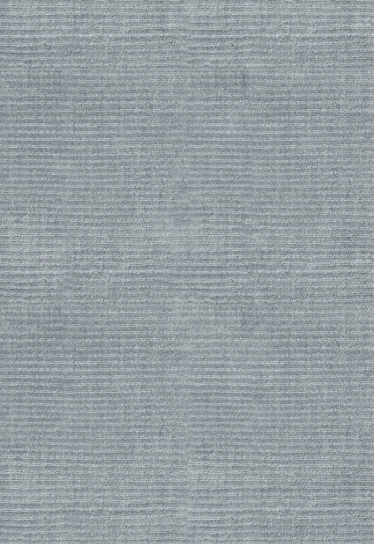 Layered Drift Wool Dusty Blue blauw vloerkleed, detail van de geribde wol