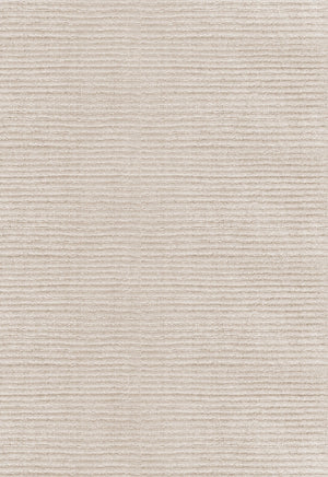 Layered Drift Wool Light Oatmeal beige vloerkleed, detail van de geribde wol