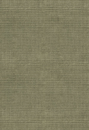 Layered Drift Wool Olive olijfgroen wol vloerkleed, detail van de geribde wol
