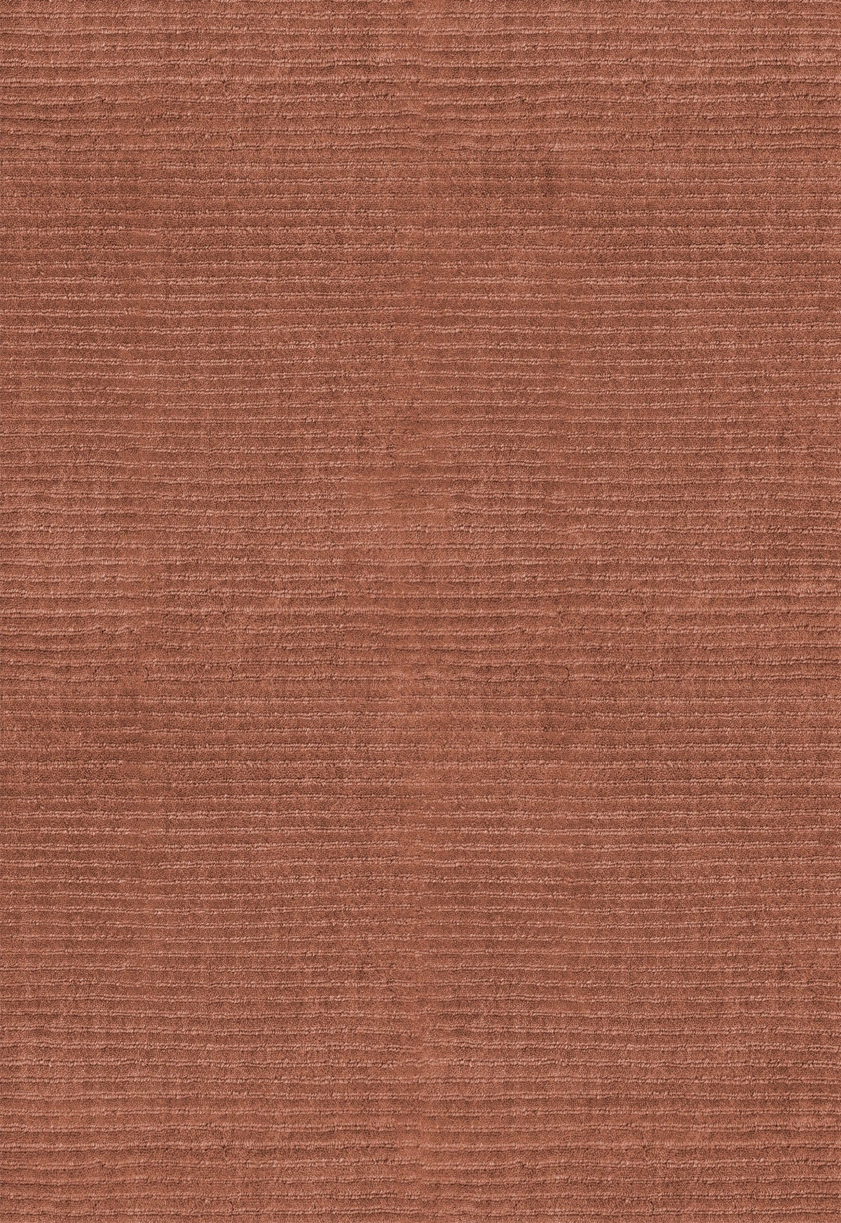 Layered Drift Wool Rust roestbruin vloerkleed, detail van de geribde wol