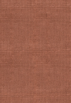 Layered Drift Wool Rust roestbruin vloerkleed, detail van de geribde wol
