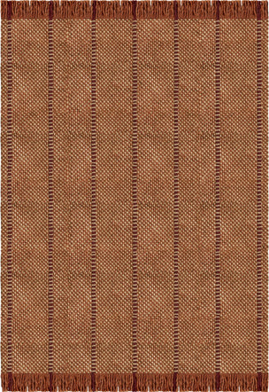 Layered Cord Burgundy Rust roestoranje vloerkleed, bovenaanzicht