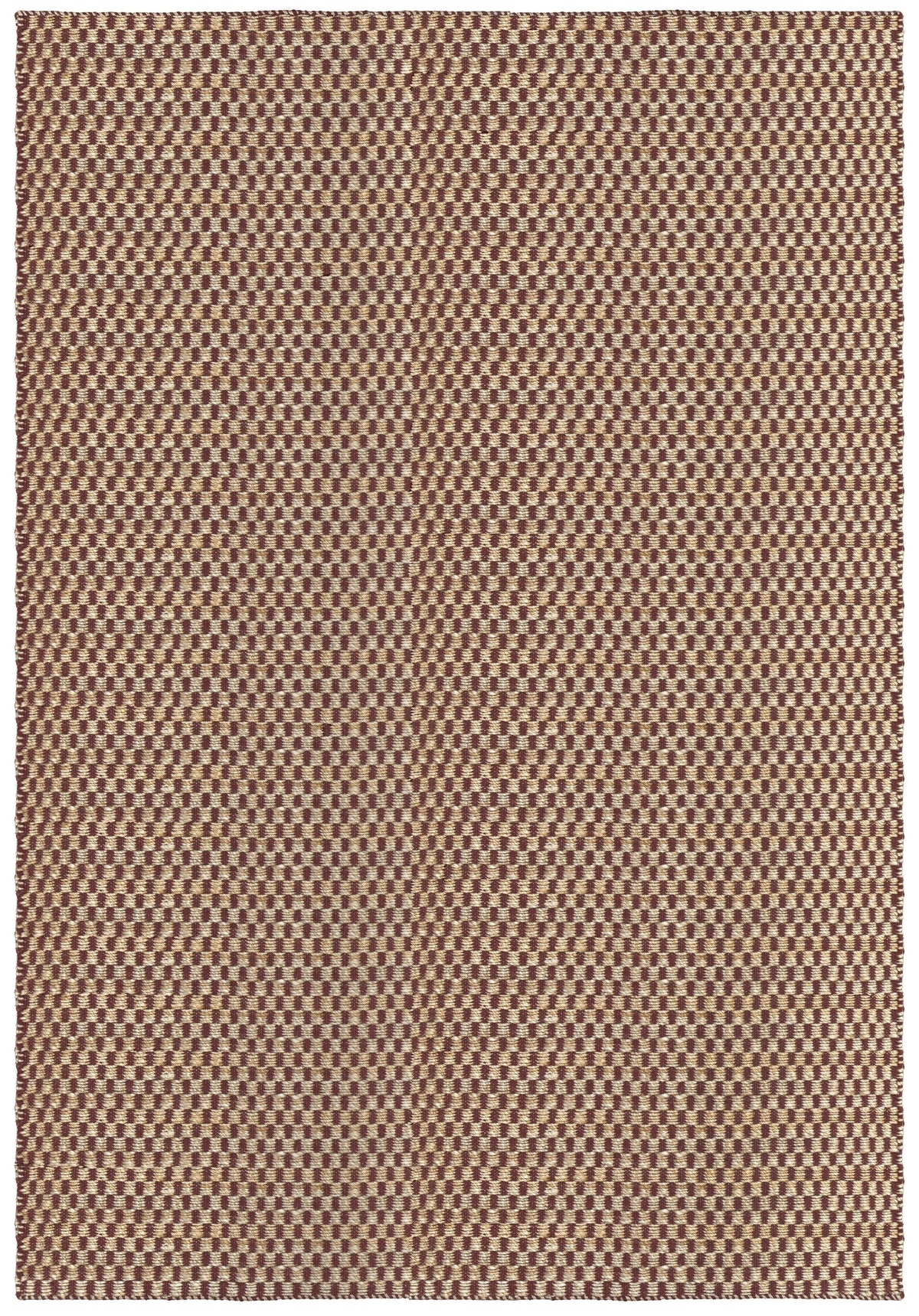 Layered Barley Burgundy wijnrood jute vloerkleed, bovenaanzicht