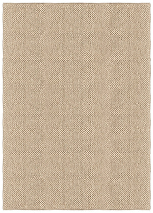 Layered Basket Weave Sisal Natural vloerkleed, bovenaanzicht