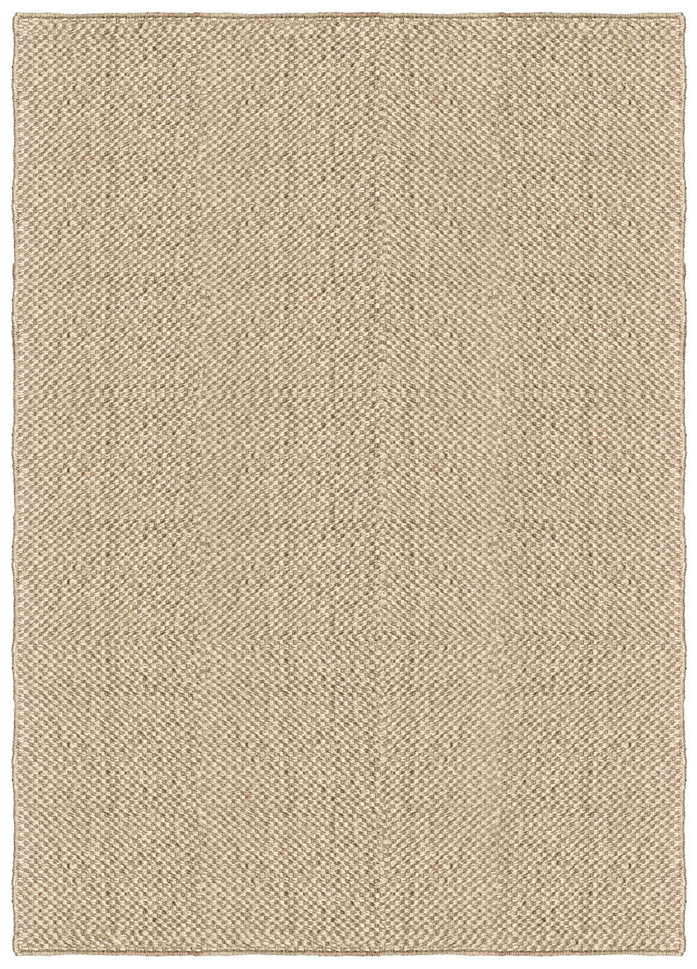 Layered Basket Weave Sisal Natural vloerkleed, bovenaanzicht