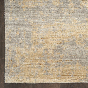 Nourison Harmony HAY05 Grey Gold vloerkleed, hoek