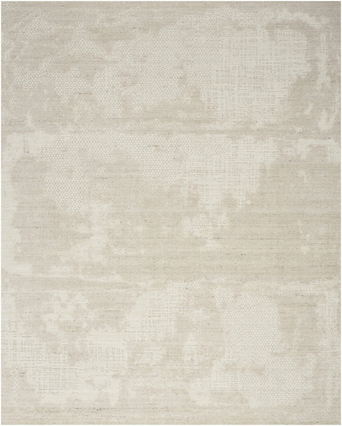 Nourison Harmony HAY07 Ivory ivoorwit vloerkleed, bovenaanzicht