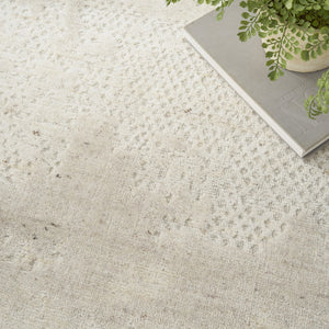 Nourison Harmony HAY07 Ivory ivoorwit vloerkleed, detail