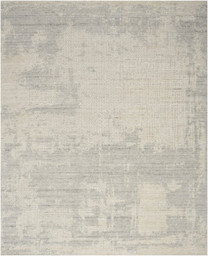 Nourison Harmony HAY04 Ivory Grey vloerkleed, bovenaanzicht