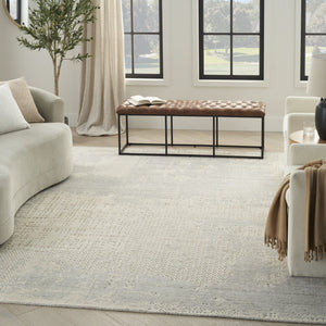 Nourison Harmony HAY04 Ivory Grey vloerkleed, in een interieur