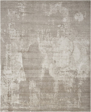 Nourison Harmony HAY06 Silver Grey vloerkleed, bovenaanzicht