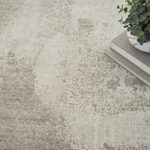 Nourison Harmony HAY06 Silver Grey vloerkleed, detail
