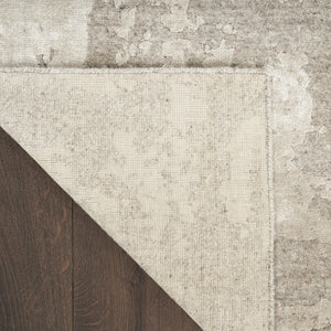 Nourison Harmony HAY06 Silver Grey vloerkleed, achterkant