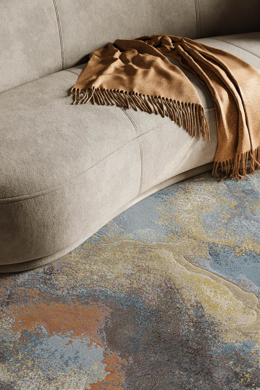 Tapison Home Torino vloerkleed roest, in een interieur