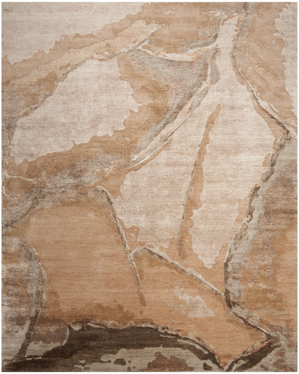 Nourison Silk Shadows SHA24 Beige Zilver