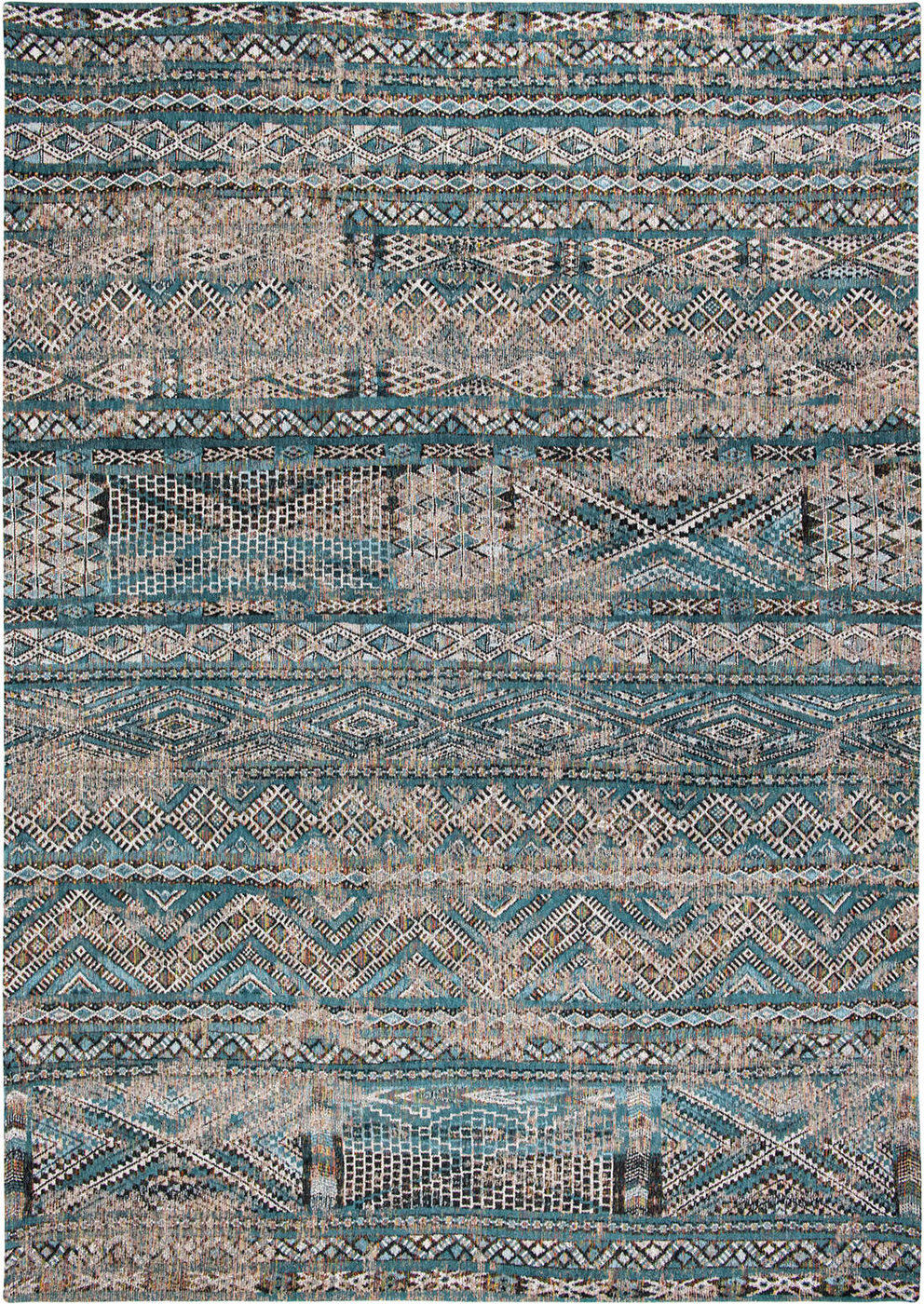 Louis de Poortere | Antiquarian Kilim Zemmuri Blue 9110 | Carpet | Online Tapijten