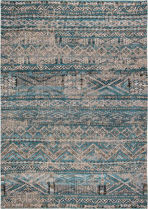 Louis de Poortere | Antiquarian Kilim Zemmuri Blue 9110 | Carpet | Online Tapijten