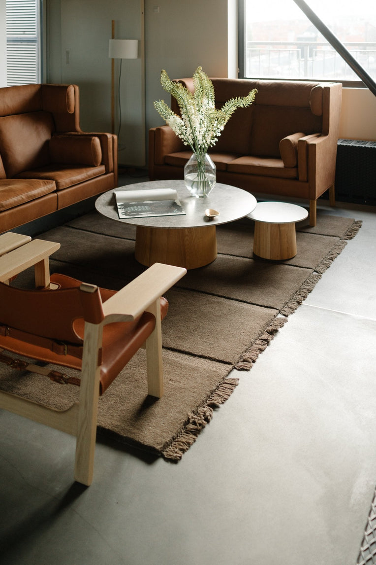 Massimo Atoll Brown wollen vloerkleed, in een interieur