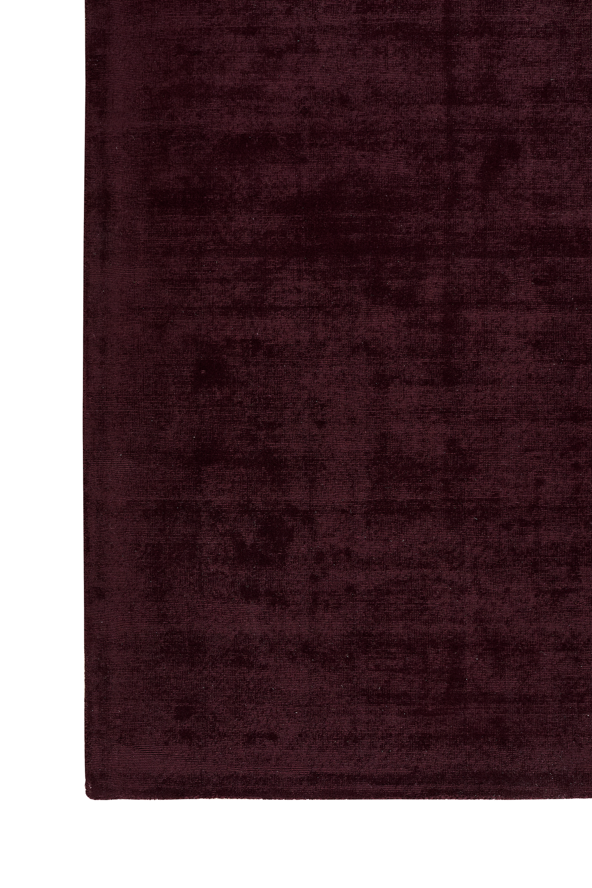 Massimo Karma Wool Burgundy bordeaux tapijt, detail van het oppervlak