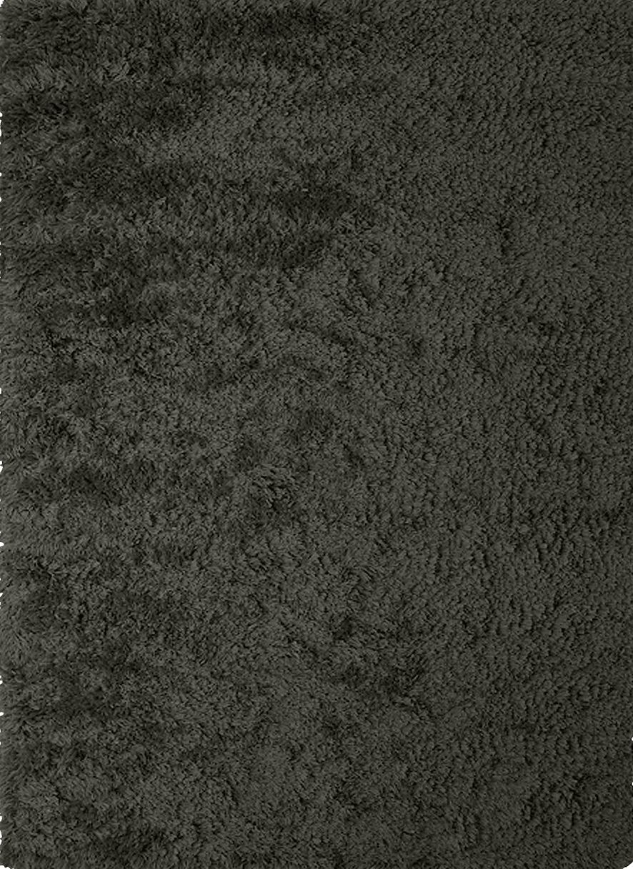 Massimo Rya Charcoal hoogpolig vloerkleed, bovenaanzicht