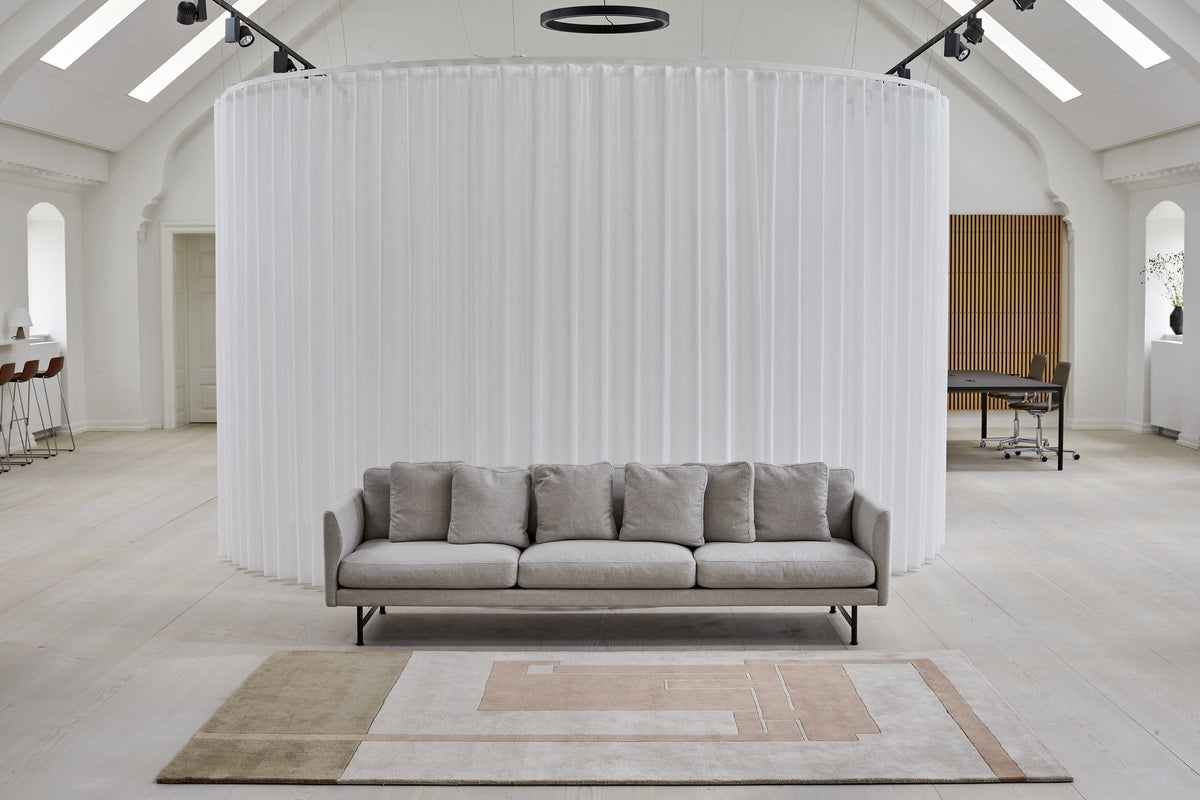 Massimo Structures Fragment 3 roze tapijt, in een interieur