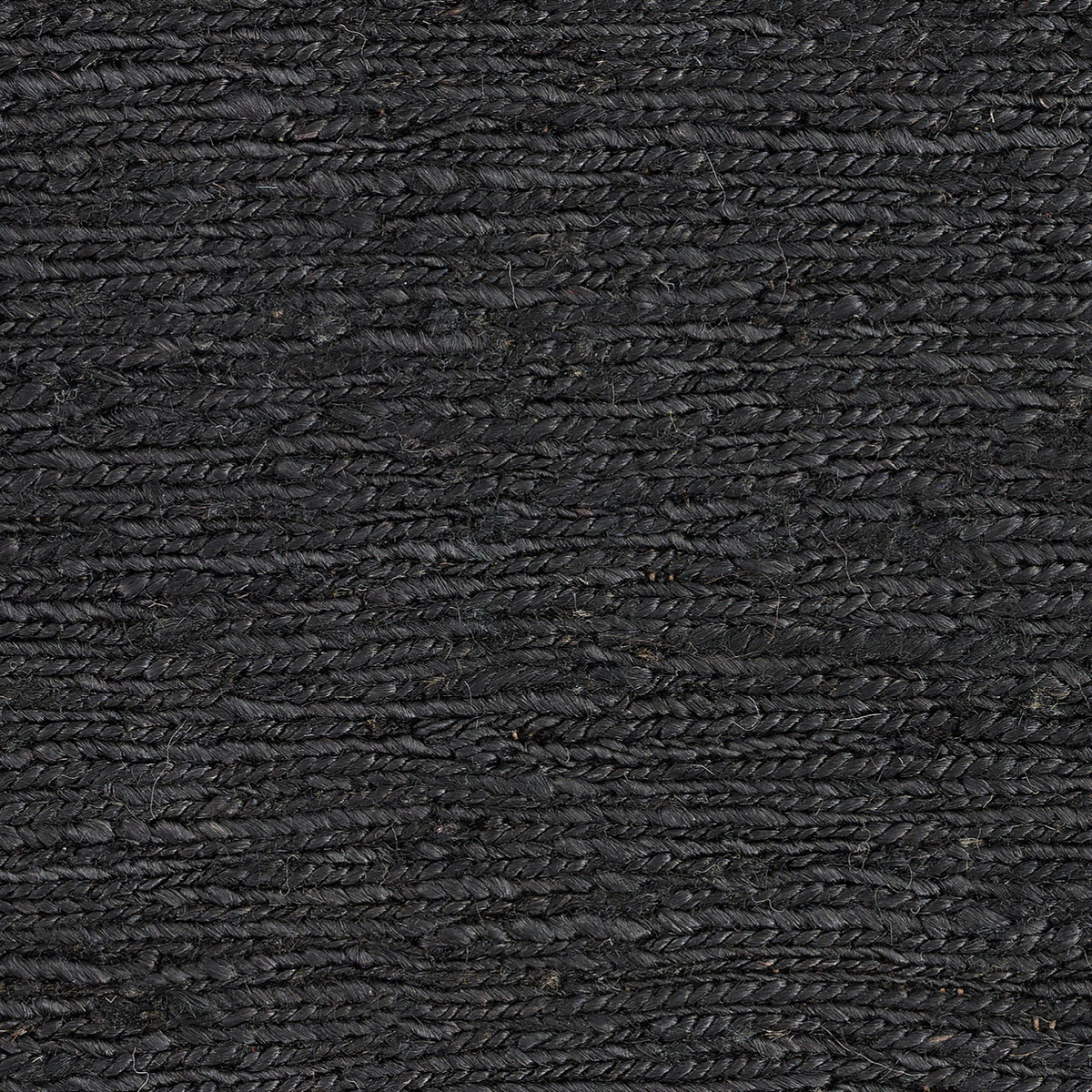 Massimo Sumace Black jute vloerkleed, detail van het oppervlak