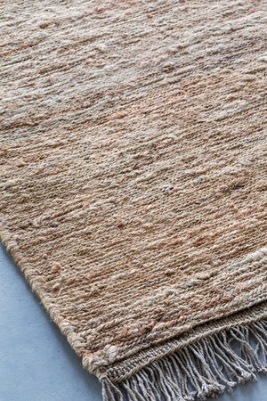 Massimo Sumace Natural jute vloerkleed, schuin aanzicht
