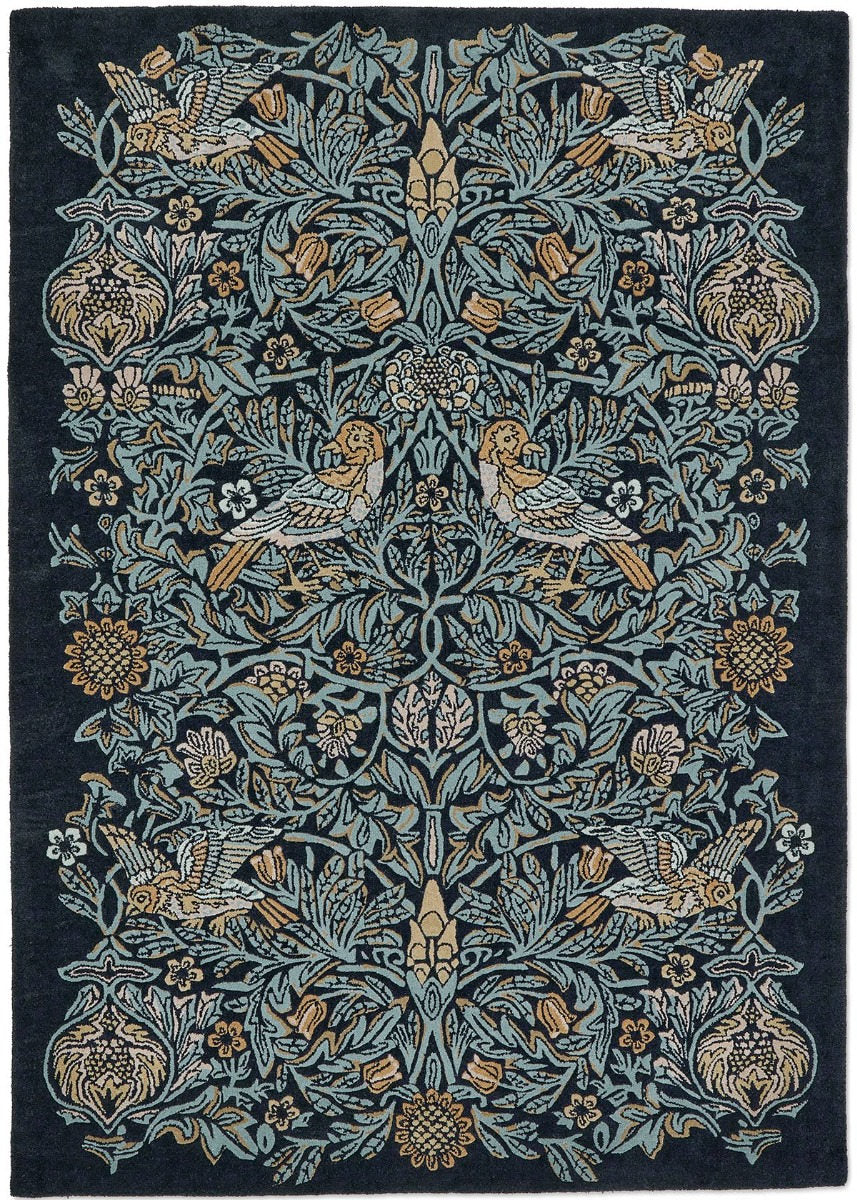 Morris & Co | Bird Webbs Blue 128308 | Carpet | Online Tapijten