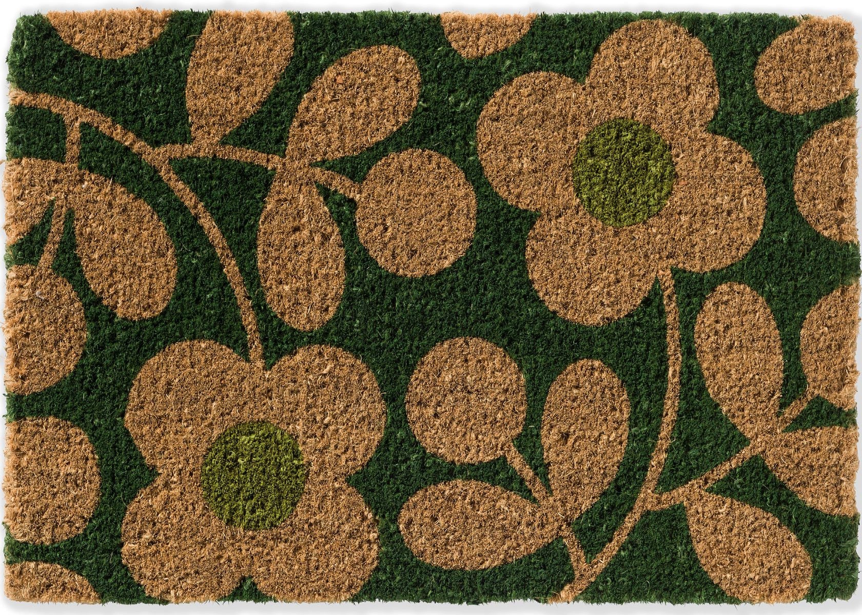 Orla Kiely | Doormat Stem Sprig Emerald 563907 | Carpet | Online Tapijten