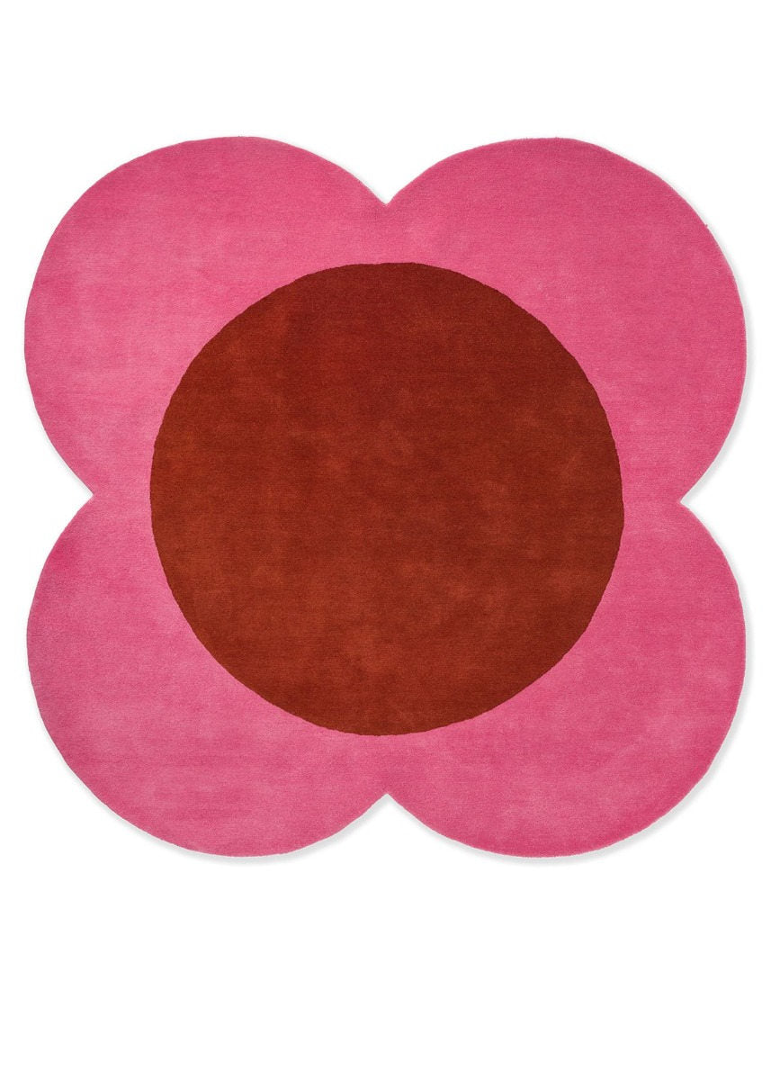 Orla Kiely | Flower Spot Pink Red 158400 | Carpet | Online Tapijten