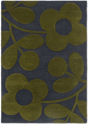 Orla Kiely | Spring Stem Marine 063908 | Carpet | Online Tapijten