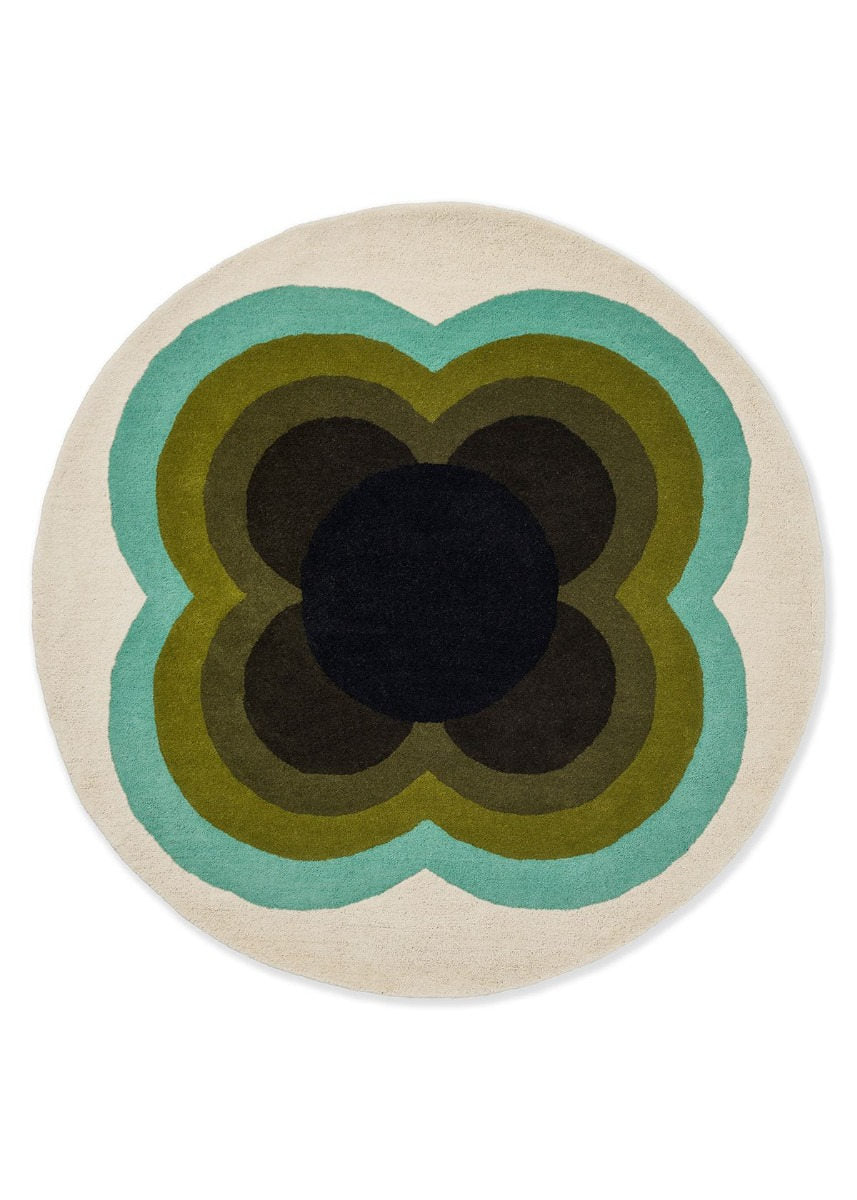 Orla Kiely | Sunflower Olive 060007 | Carpet | Online Tapijten