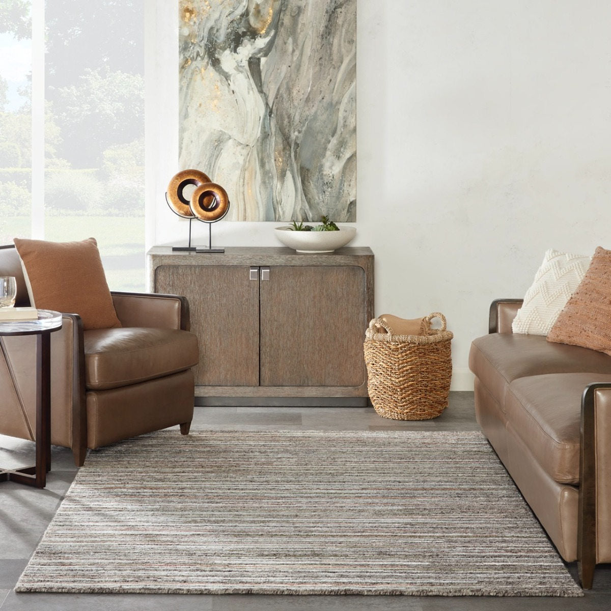 Nourison Plateau Grey Green PAE01