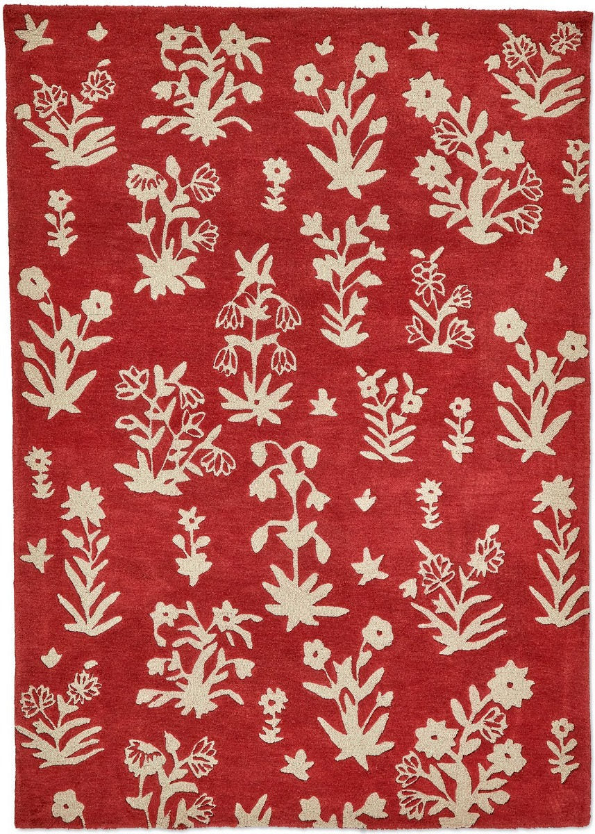 Sanderson | Woodland Glade Damson Red 146800 | Carpet | Online Tapijten